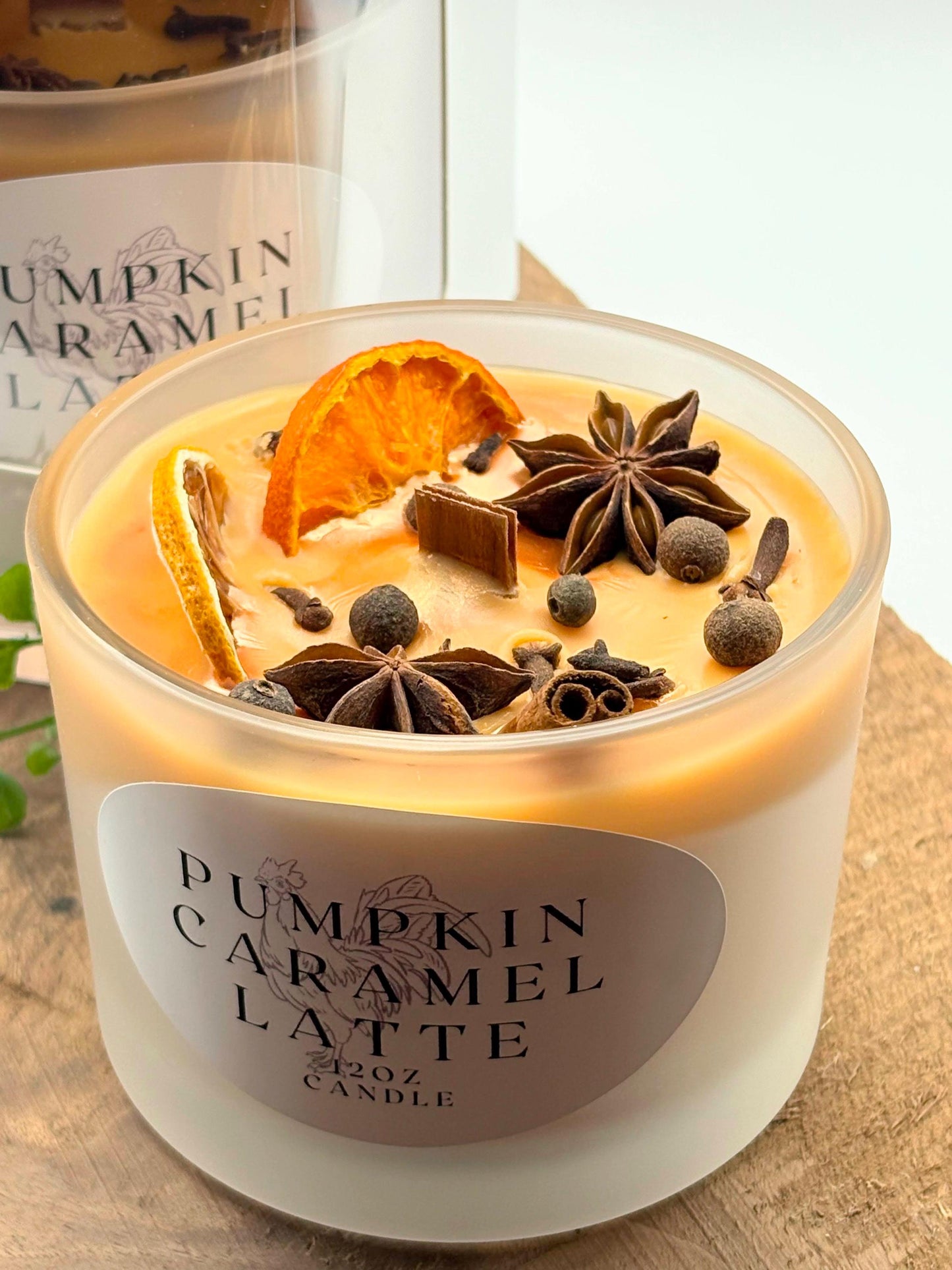 Pumpkin Caramel Latte - BBW Type 12 oz Wood wick Candle