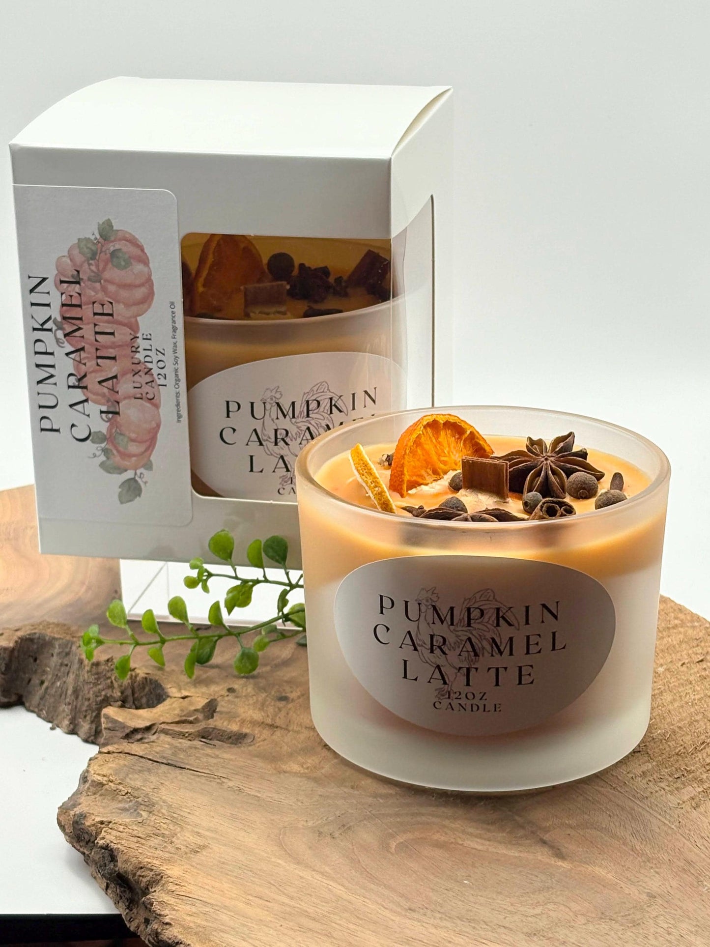 Pumpkin Caramel Latte - BBW Type 12 oz Wood wick Candle