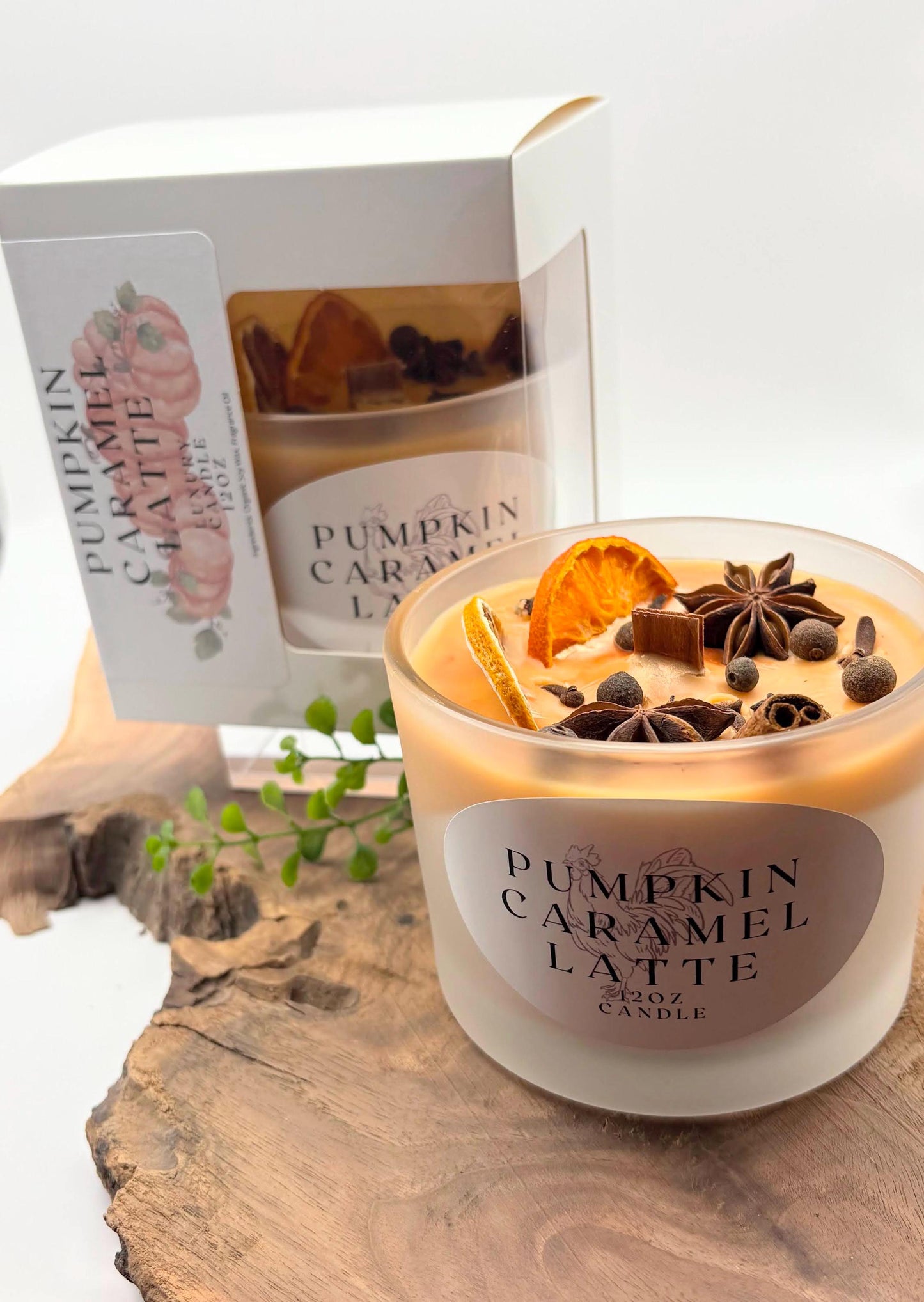Pumpkin Caramel Latte - BBW Type 12 oz Wood wick Candle