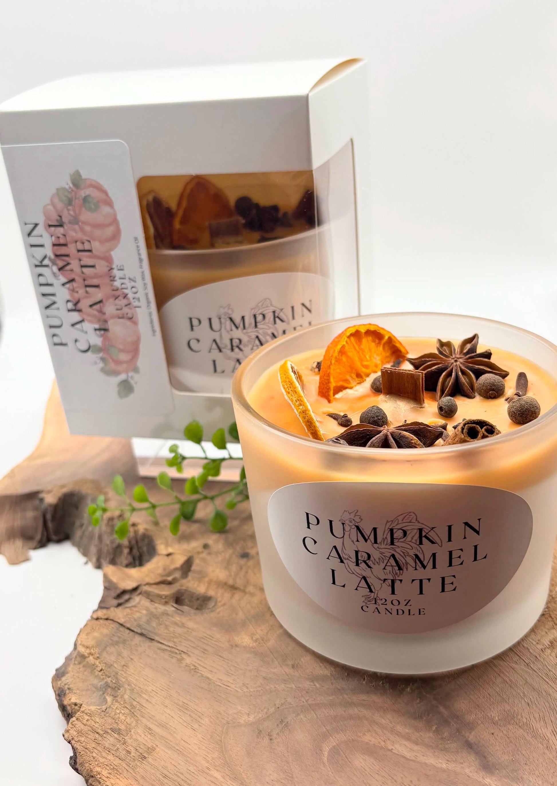 Pumpkin Caramel Latte - BBW Type 12 oz Wood wick Candle