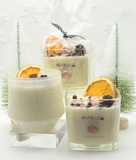 Spiced Cranberry - 12 oz Wood wick Candle
