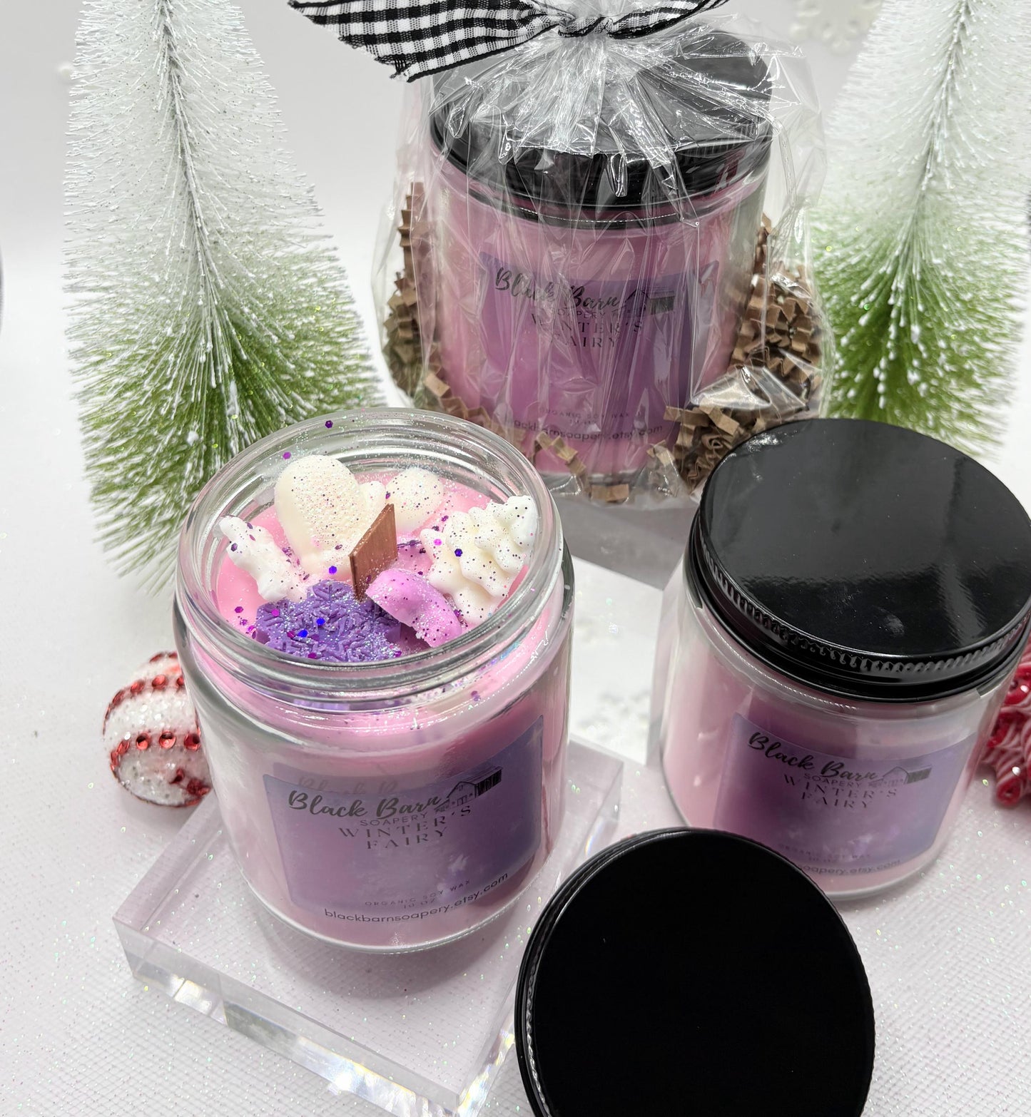 Winter's Woodland Fairy (10oz) Candle Jar
