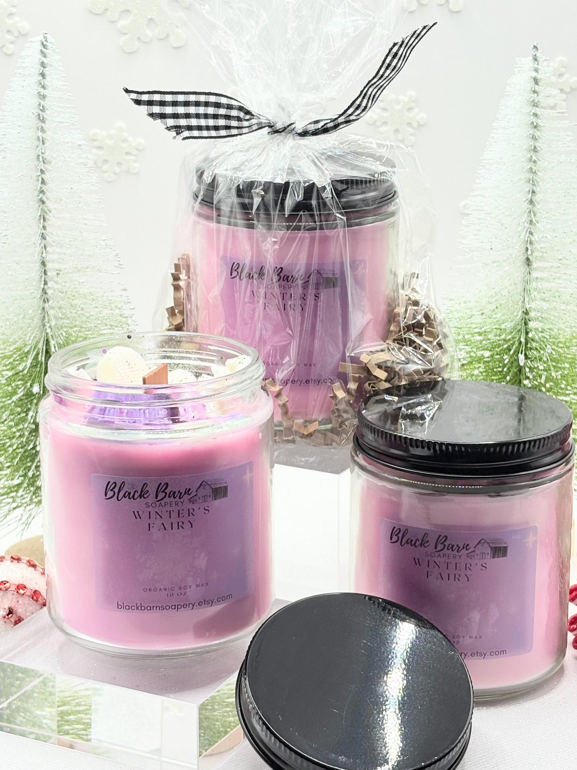 Winter's Woodland Fairy (10oz) Candle Jar