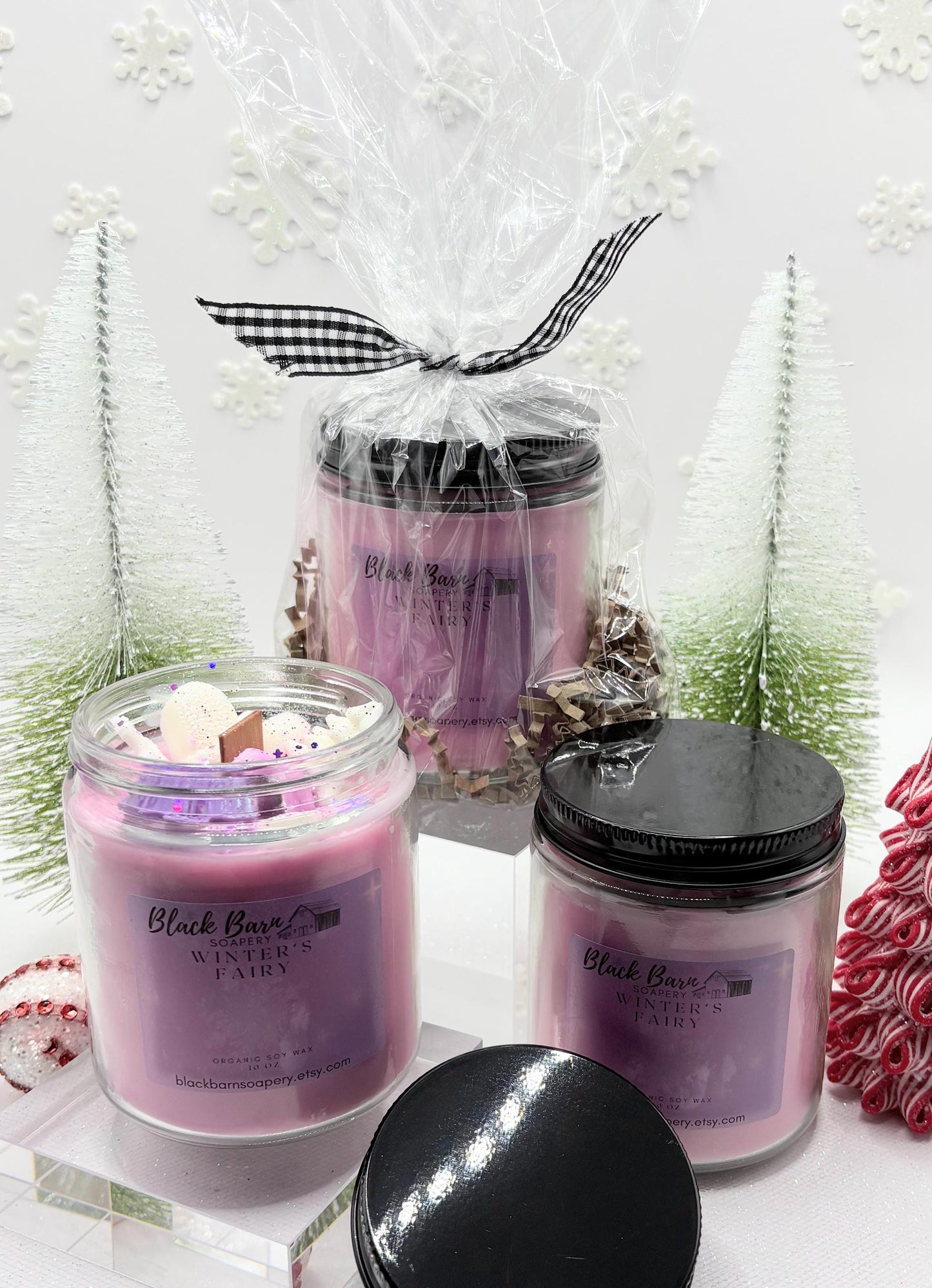 Winter's Woodland Fairy (10oz) Candle Jar