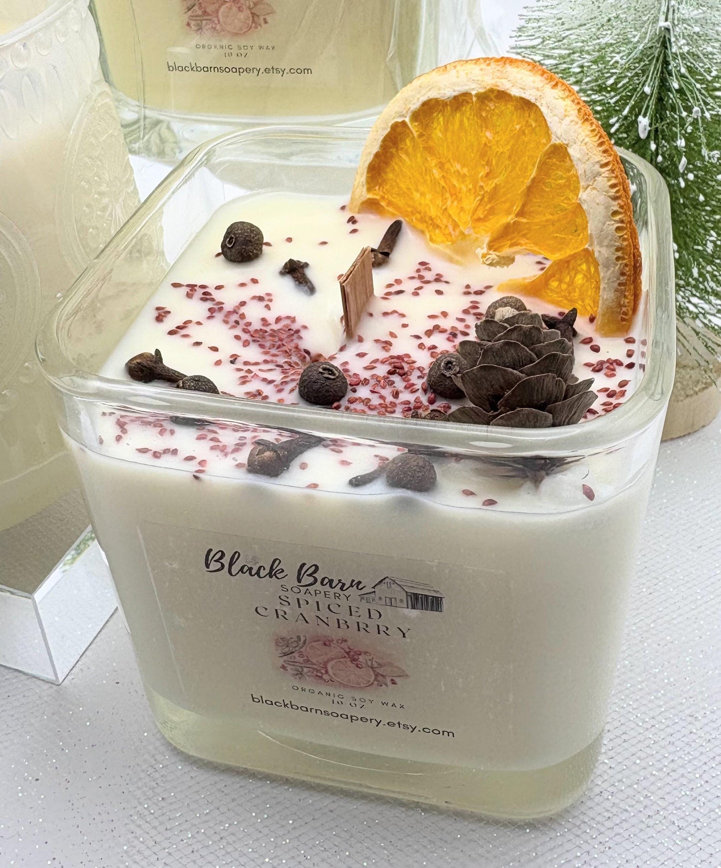 Spiced Cranberry - 12 oz Wood wick Candle