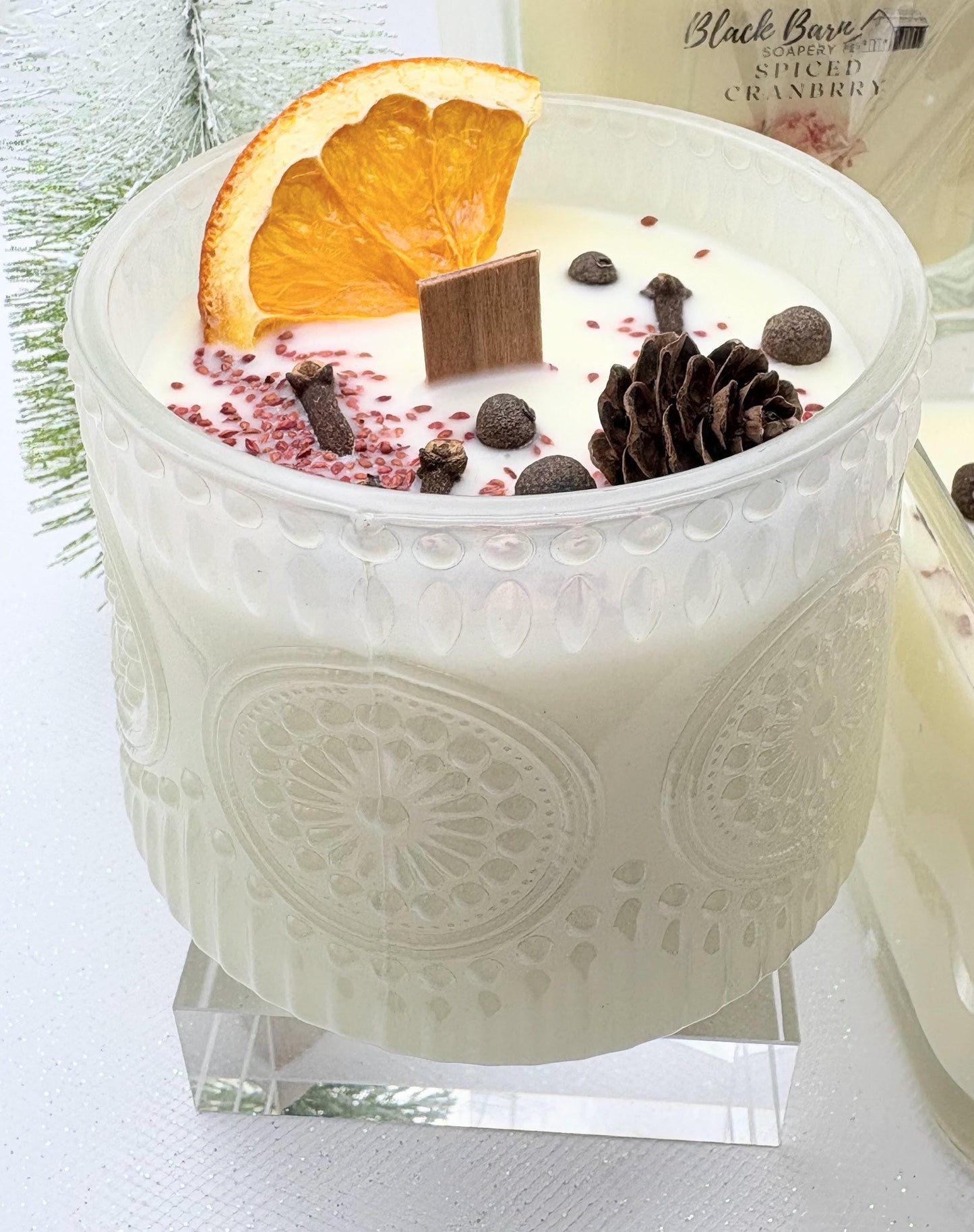 Spiced Cranberry - 12 oz Wood wick Candle