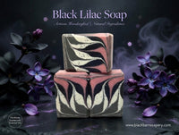 Black Lilac Artisan Soap: Handmade Floral Scented Soap