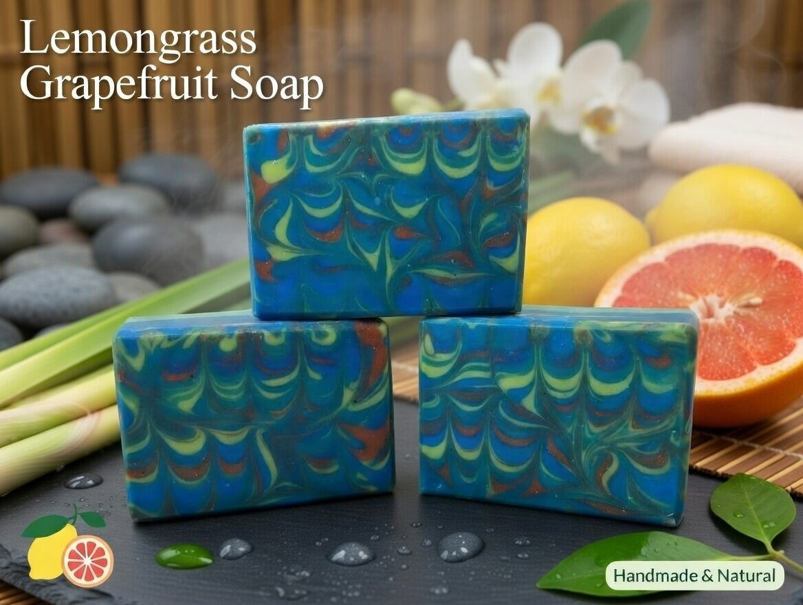 Lemongrass & Grapefruit Artisan Soap - Limited Edition Handmade Bar