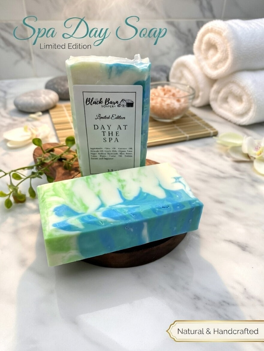 Handmade Artisan Soap: Spa Day Scent, Natural Ingredients