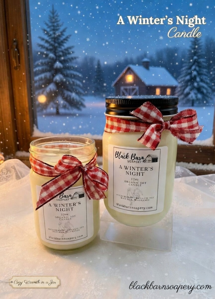 A Winter's Night    (12oz) Mason Jar Candle