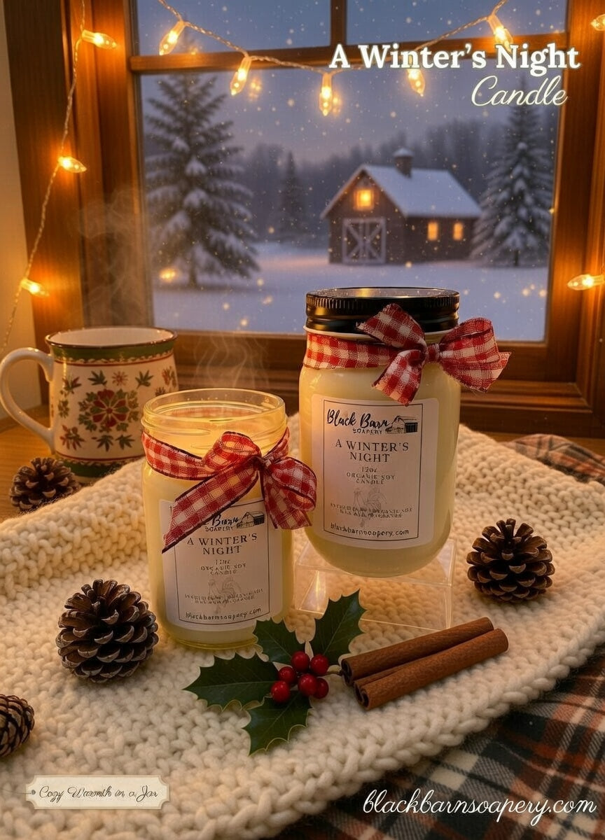 A Winter's Night    (12oz) Mason Jar Candle
