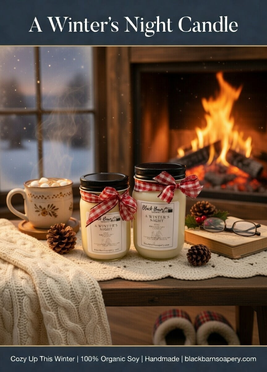 A Winter's Night    (12oz) Mason Jar Candle