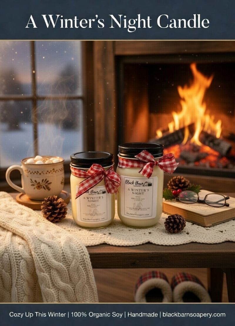 A Winter's Night    (12oz) Mason Jar Candle