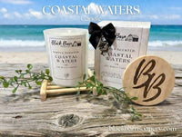 Coastal Waters - Subtly Scented 7oz Jar Candle w/ Bamboo lid