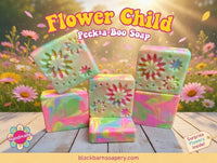 Peek-a-Boo Flower Child - Handmade Artisan Soap