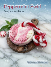 SALE  Peppermint Swirl - Soap-on-a-Rope