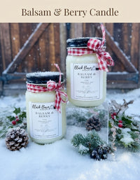 Balsam & Berry    (12oz) Mason Jar Candle