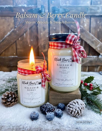 Balsam & Berry    (12oz) Mason Jar Candle