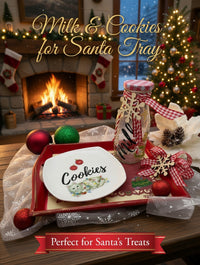 Milk and Cookies for Santa Tray