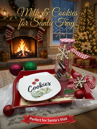 Milk and Cookies for Santa Tray