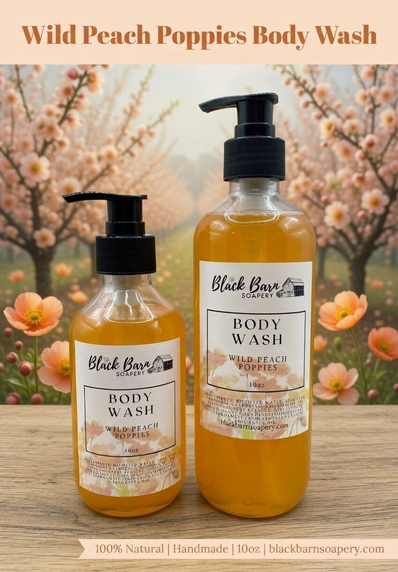 Wild Peach Poppies Body Wash / Bubble Bath