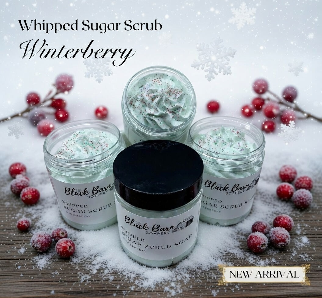 Winterberry - Whipped Sugar Scrub Soap