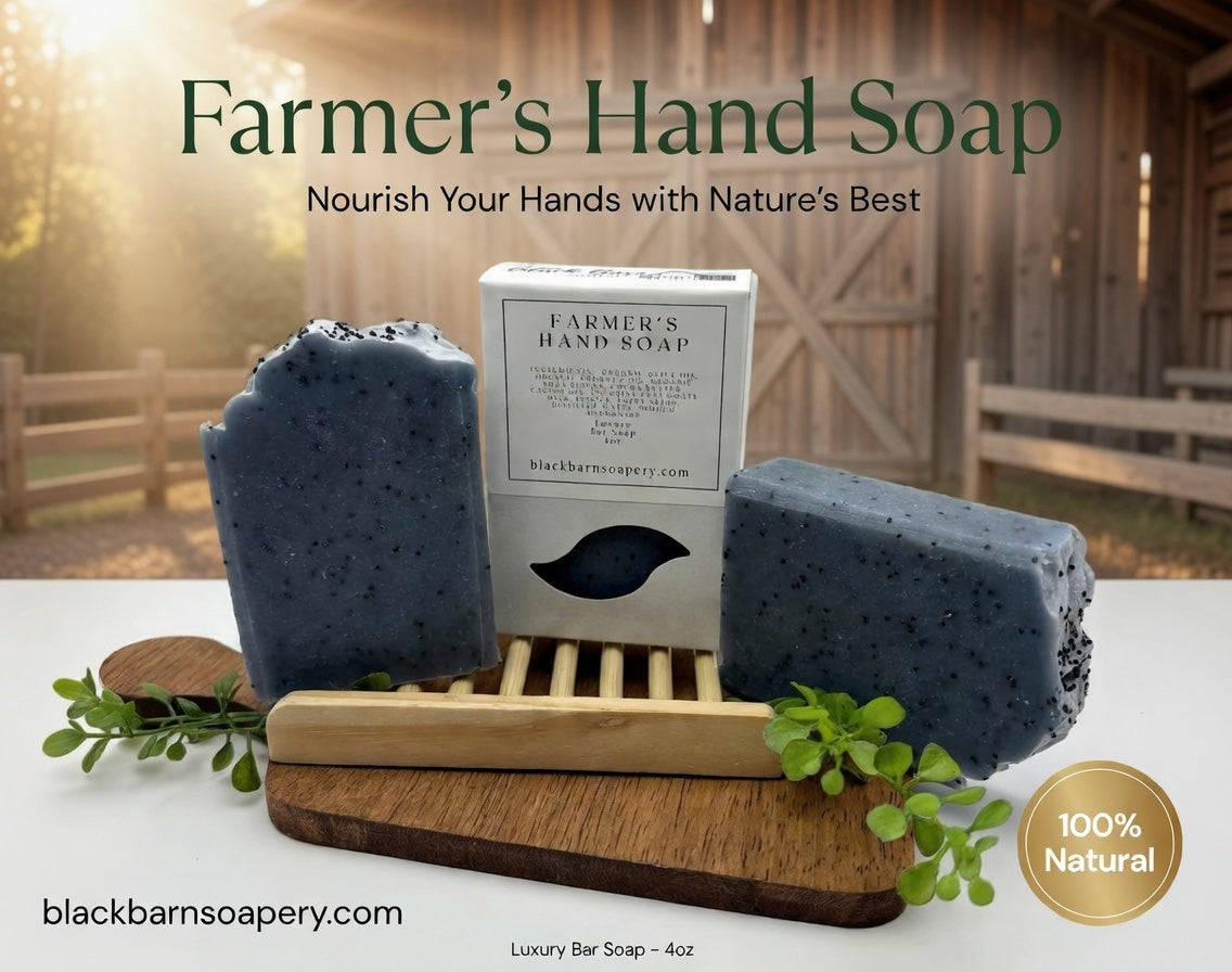 Farmer's Soap - Goats Milk Exfoliation Bar  Cleans Greasy - Dirty Hands