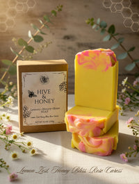 Lemon-Honey-Rose Soap - Hive & Honey Collection