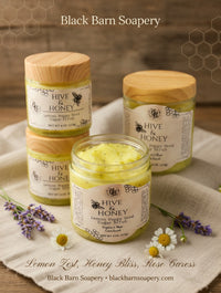 Lemon Poppy Seed- Sugar Scrub Hive & Honey Collection