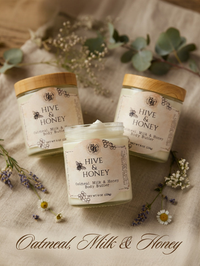 Oatmeal, Milk & Honey  Body Butter  Hive & Honey Collection