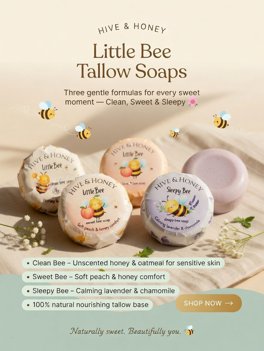 Little Bee Tallow Soaps Collection - Hive & Honey