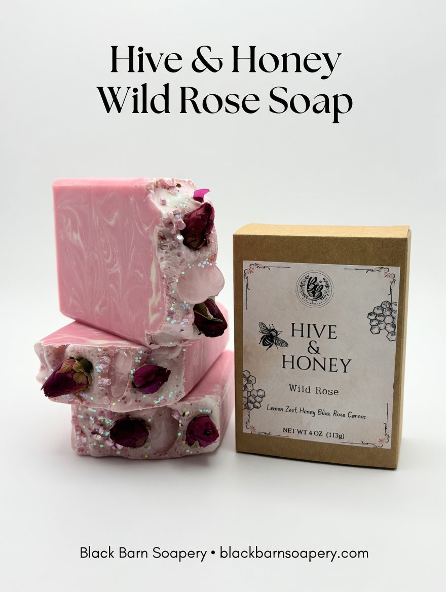 Wild Rose Soap - Hive and Honey Collection