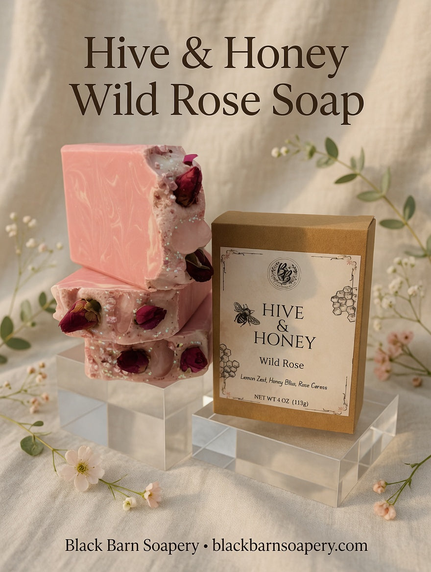 Wild Rose Soap - Hive and Honey Collection