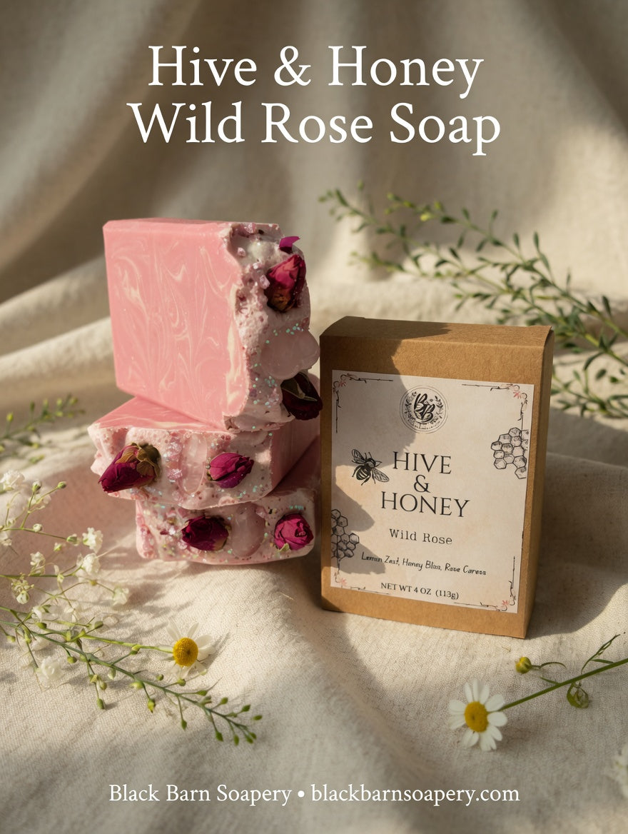 Wild Rose Soap - Hive and Honey Collection