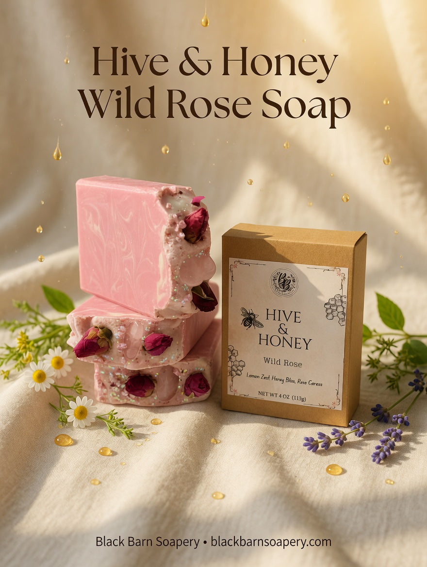 Wild Rose Soap - Hive and Honey Collection