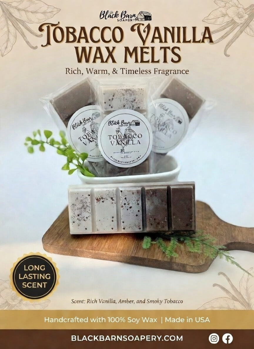 Tobacco & Vanilla TF  -  Snap Bar Wax Melts