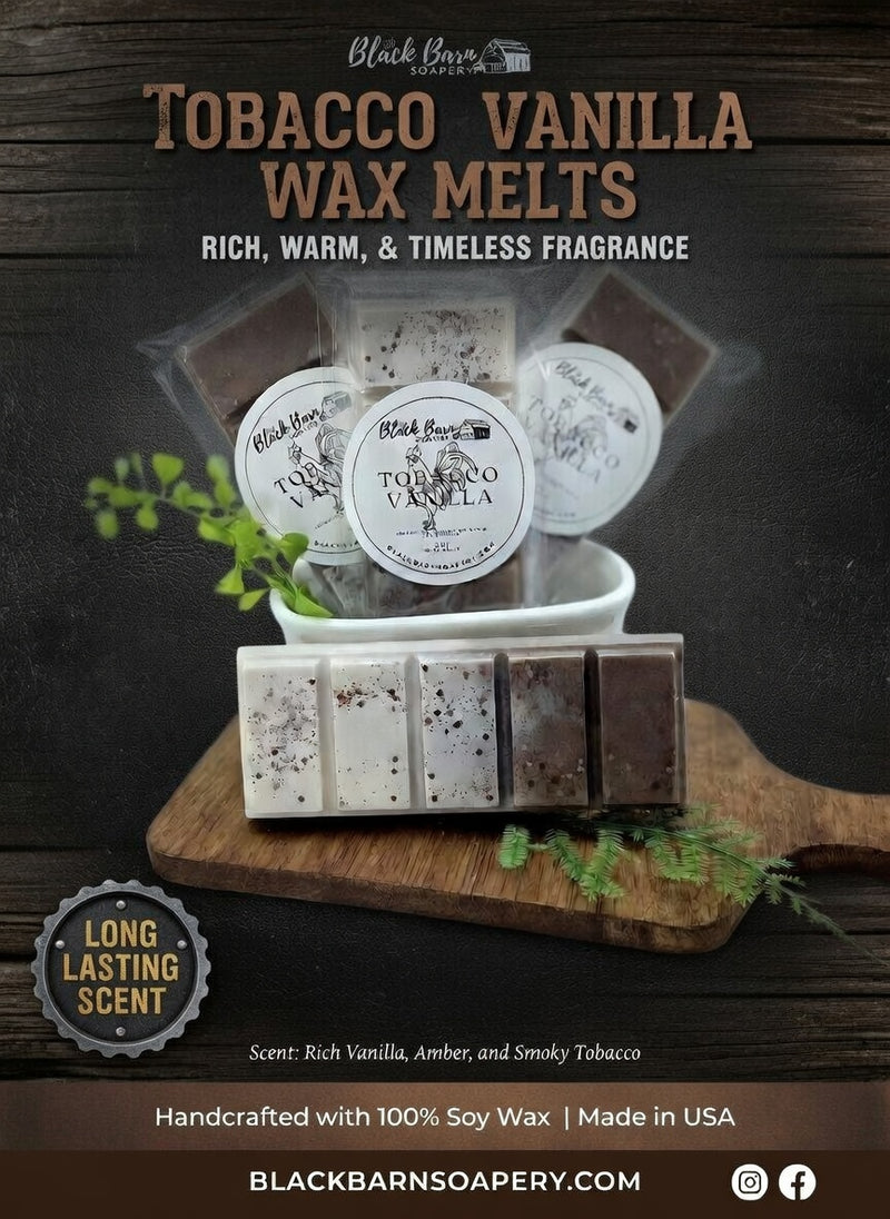 Tobacco & Vanilla TF  -  Snap Bar Wax Melts