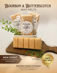 Butterscotch and Bourbon  -  Snap Bar Wax Melts