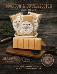 Butterscotch and Bourbon  -  Snap Bar Wax Melts