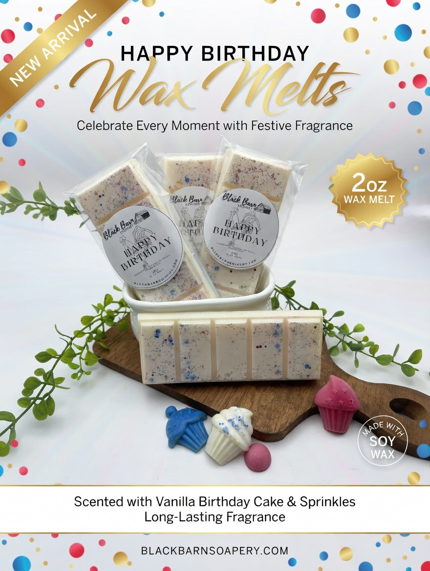 Happy Birthday   -  Snap Bar Wax Melts