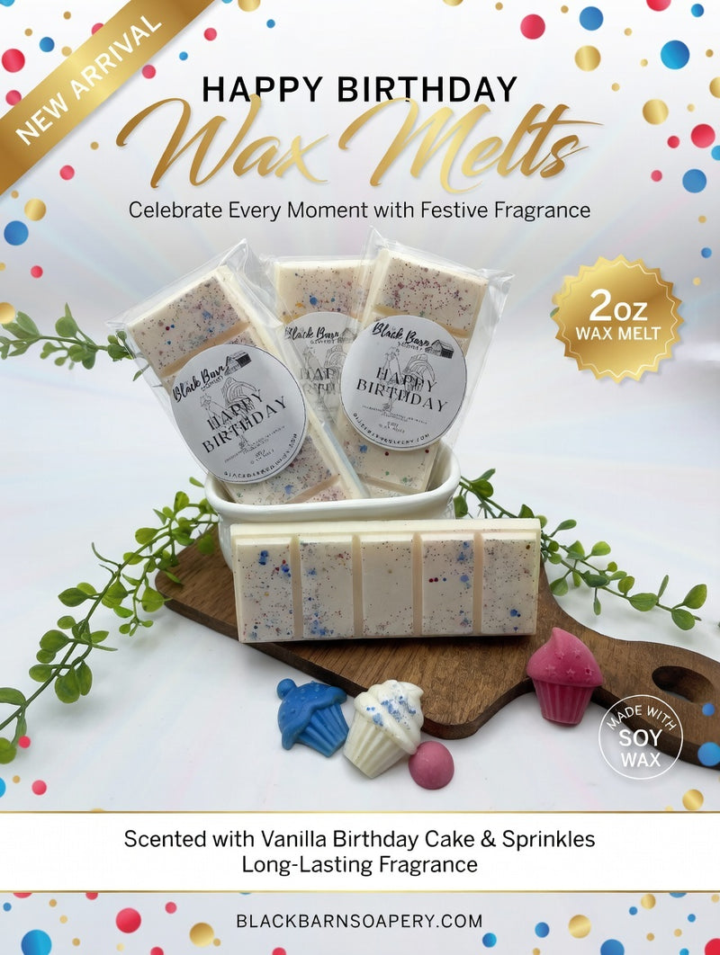 Happy Birthday   -  Snap Bar Wax Melts