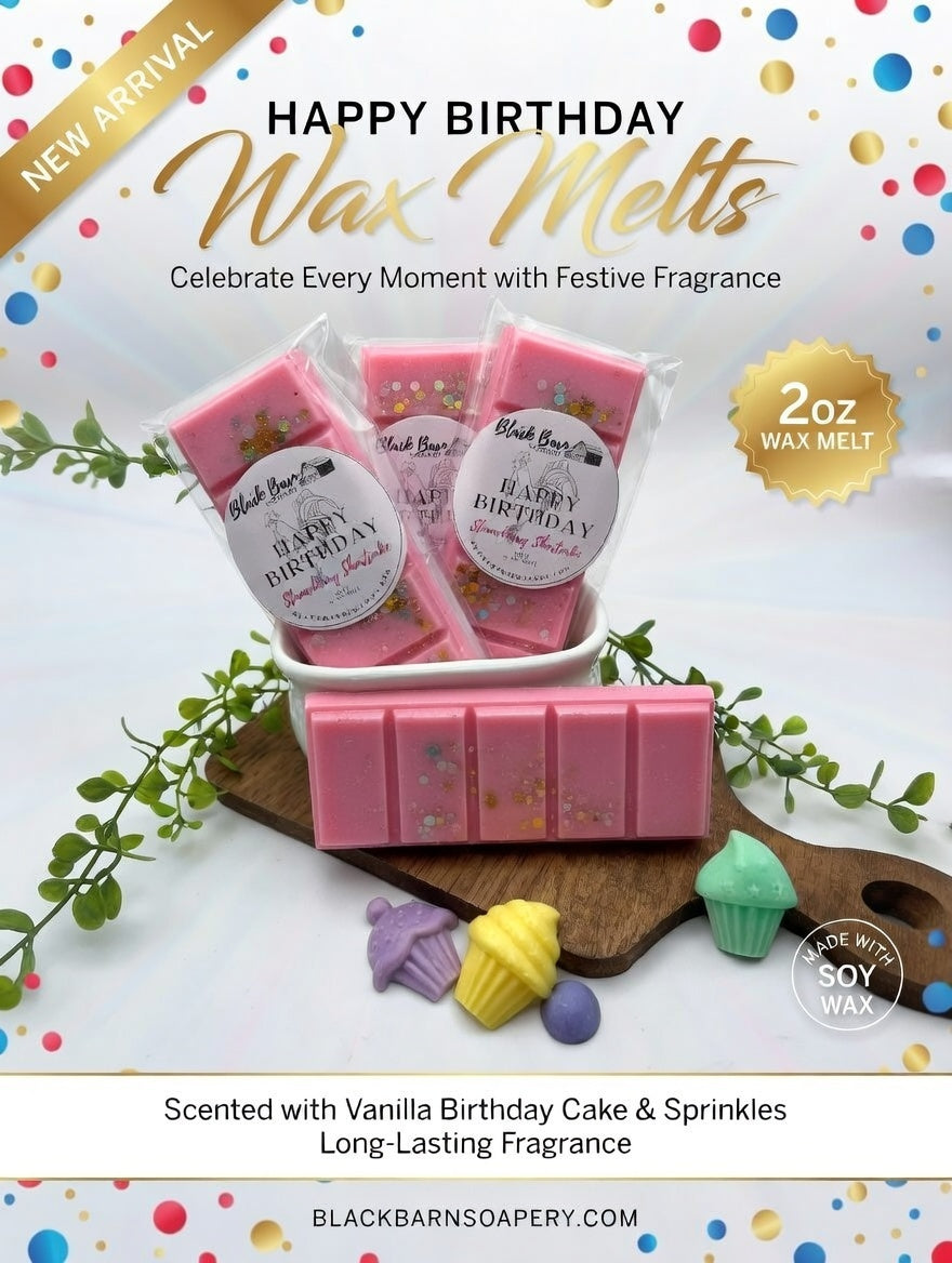 Happy Birthday   -  Snap Bar Wax Melts