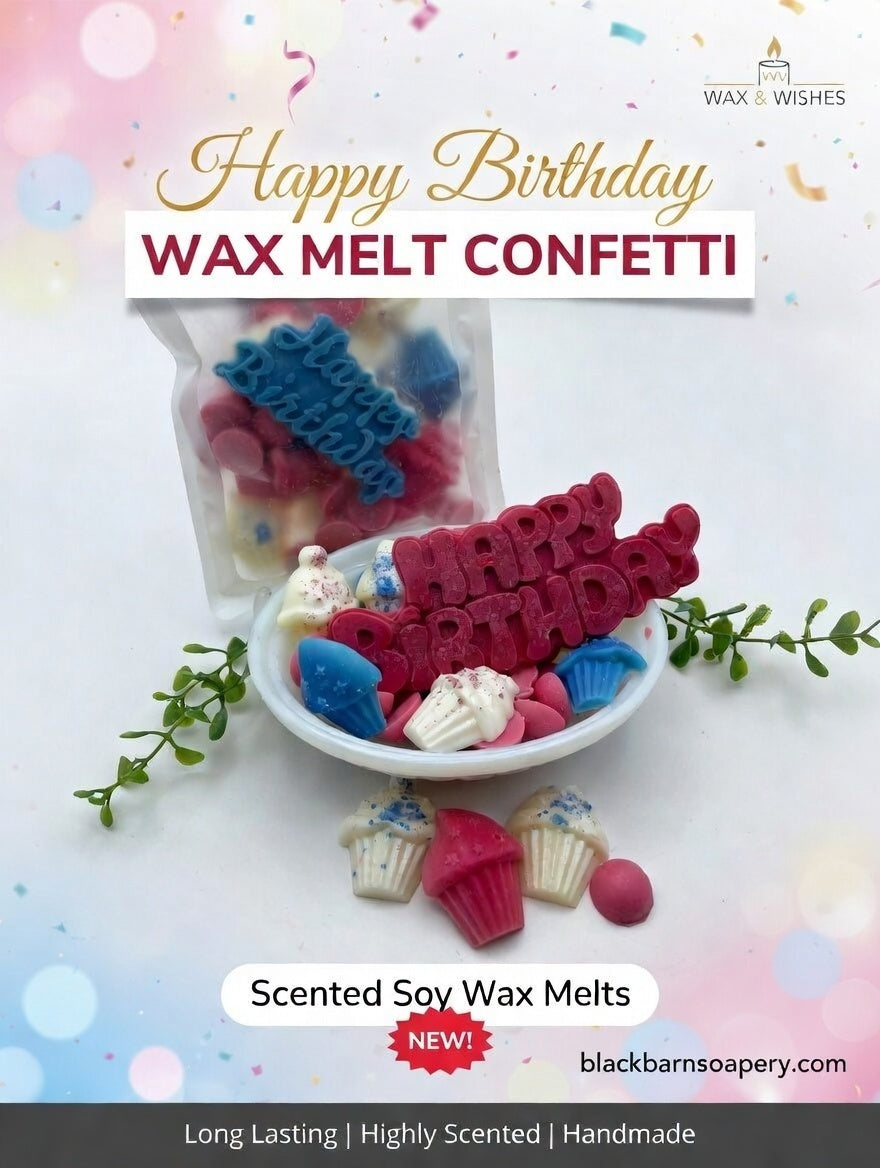 Happy Birthday   - Artisan Wax Melt Confetti