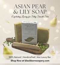 Asian Pear & Lily  - Goats Milk Exfoliation Bar  Handmade Artisan Soap