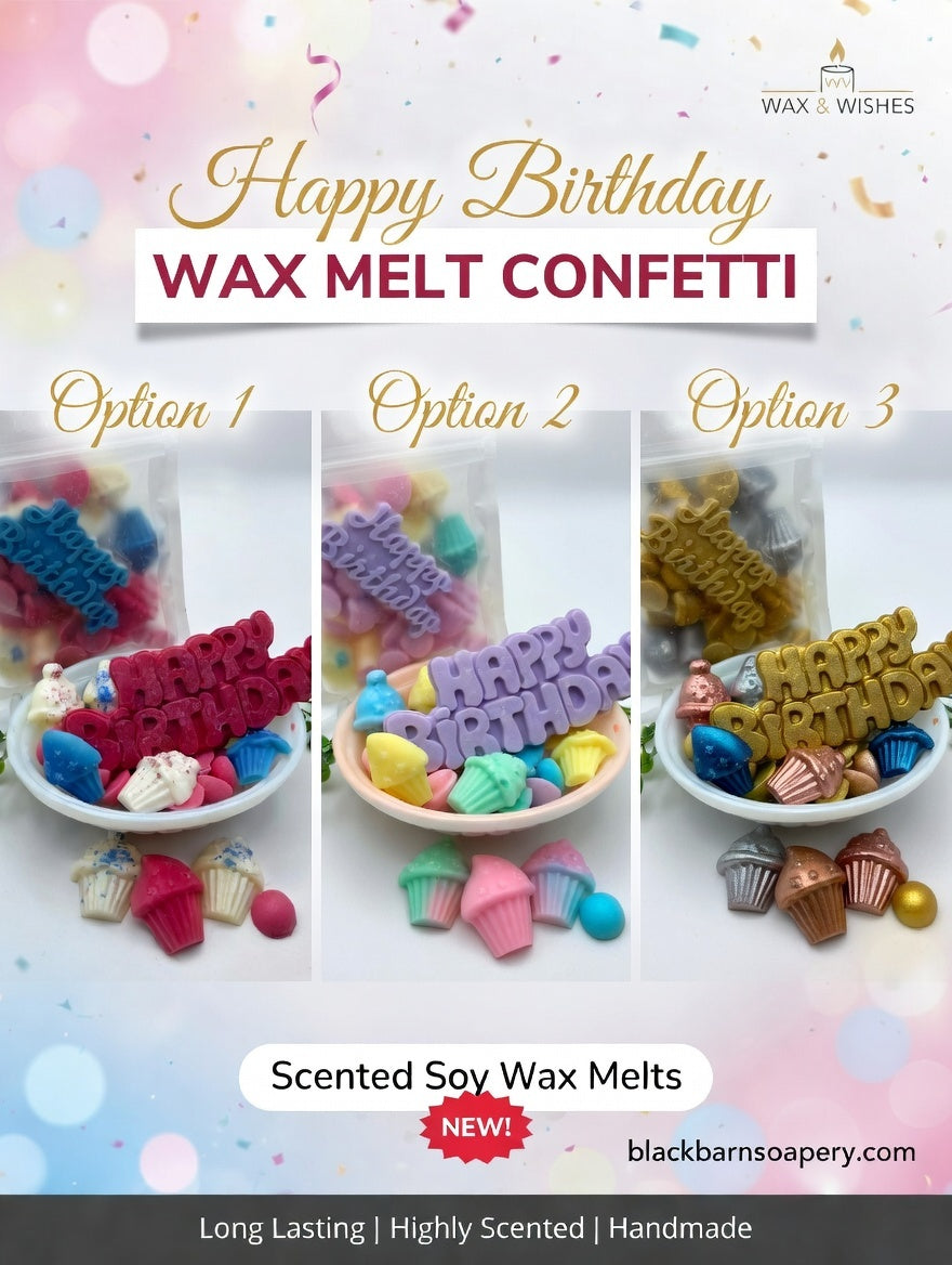 Happy Birthday   - Artisan Wax Melt Confetti