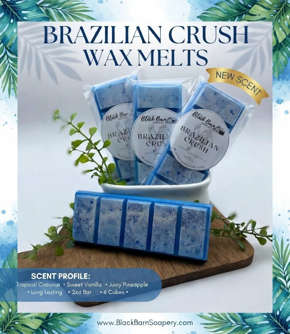 Brazilian Crush 40 (Sol De Janeiro Type)  -  Snap Bar Wax Melts