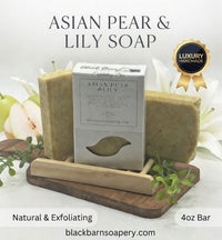 Asian Pear & Lily  - Goats Milk Exfoliation Bar  Handmade Artisan Soap