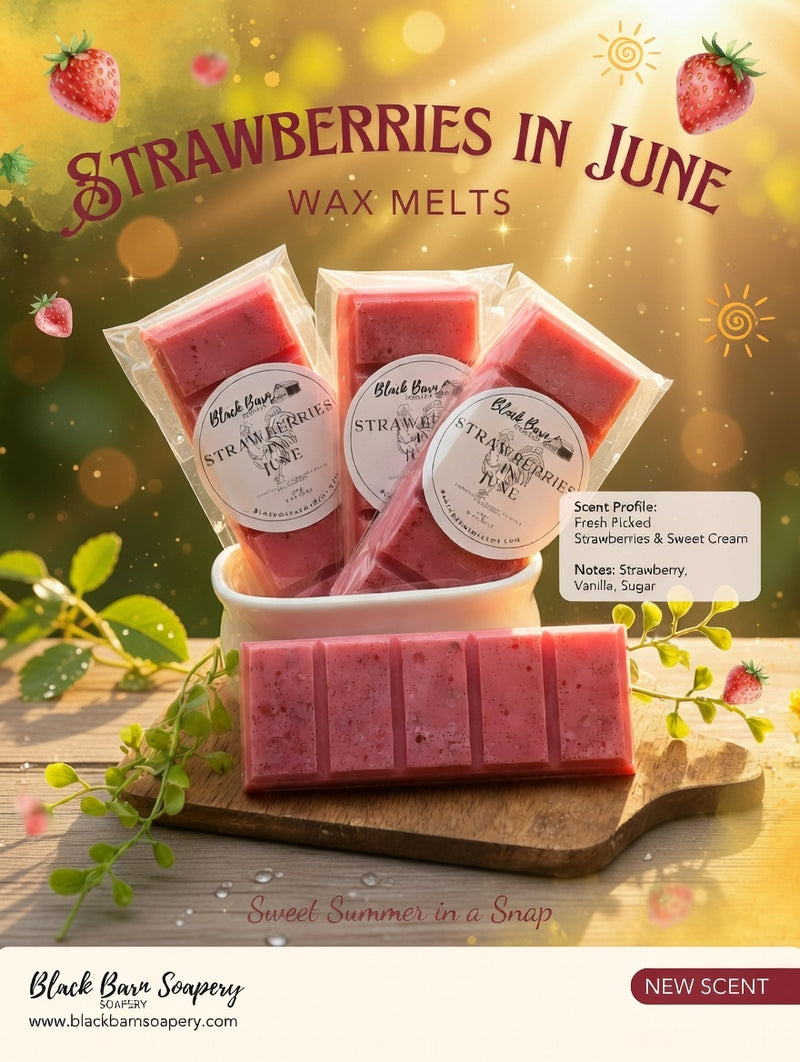 Strawberries in June -  Snap Bar Wax Melts