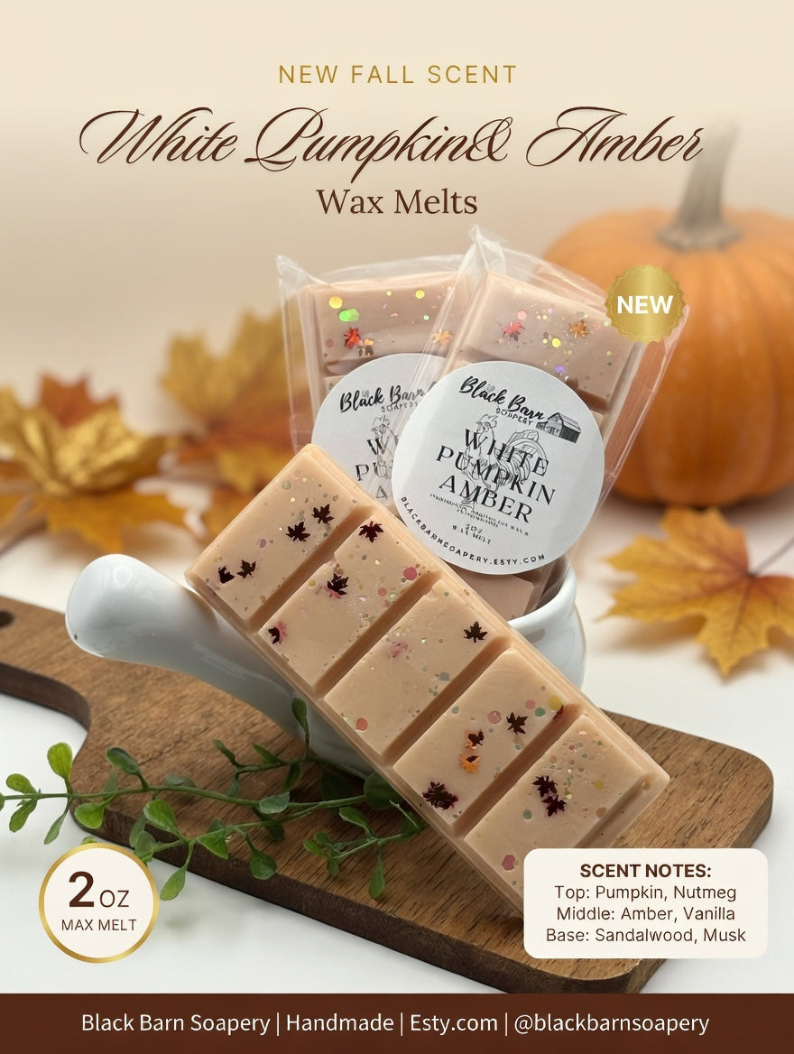 White Pumpkin Amber -  Snap Bar Wax Melts