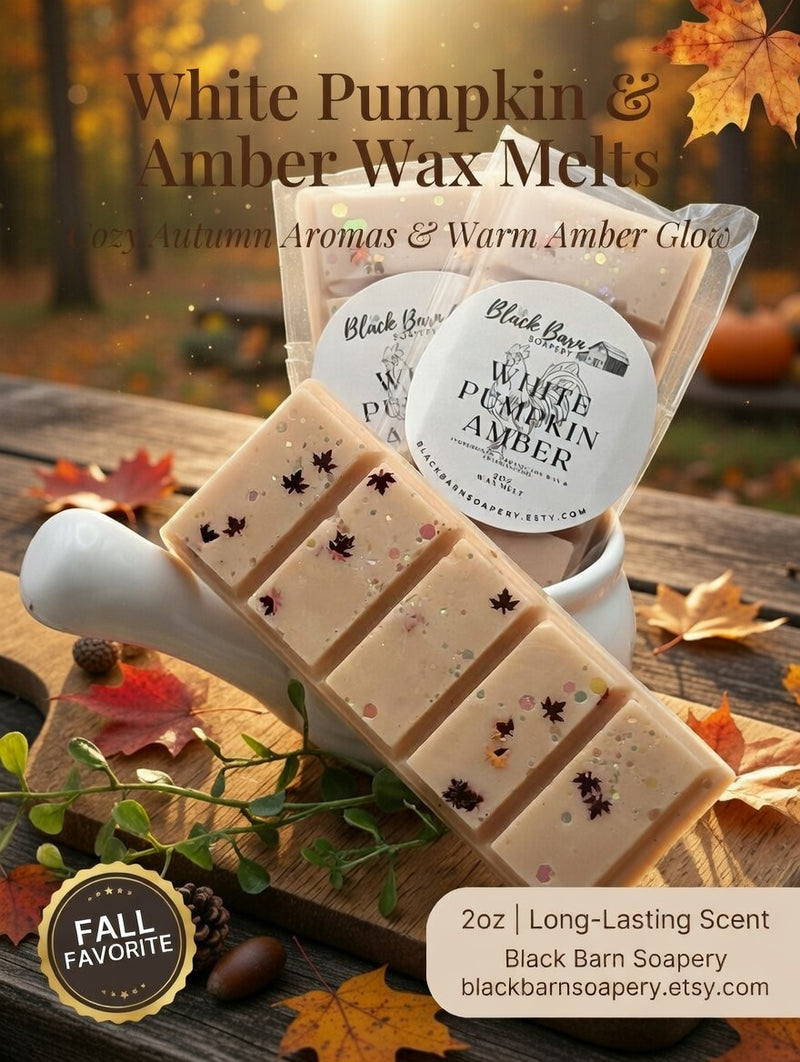 White Pumpkin Amber -  Snap Bar Wax Melts